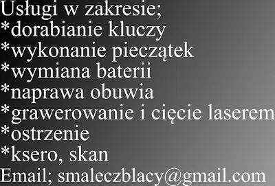 Siwy dym - dorabianie kluczy